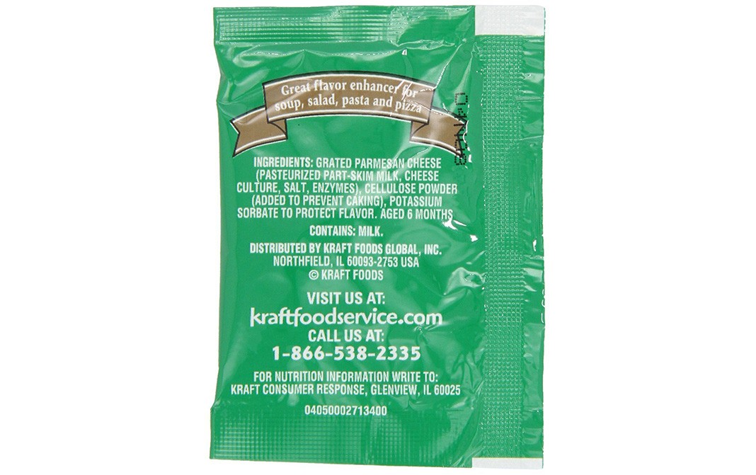Kraft Grated Parmesan Cheese   Pack  6 grams